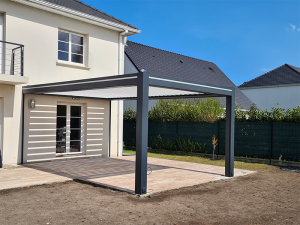 pergola en alu poteaux