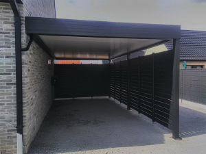 carport alu vue intérieur