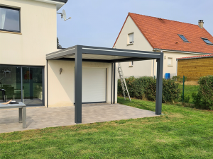 pergola bioclimatique adossee alu