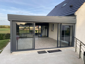 veranda alu baie ouverte