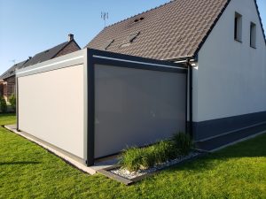 pergola bioclimatique terrasse stores fermes
